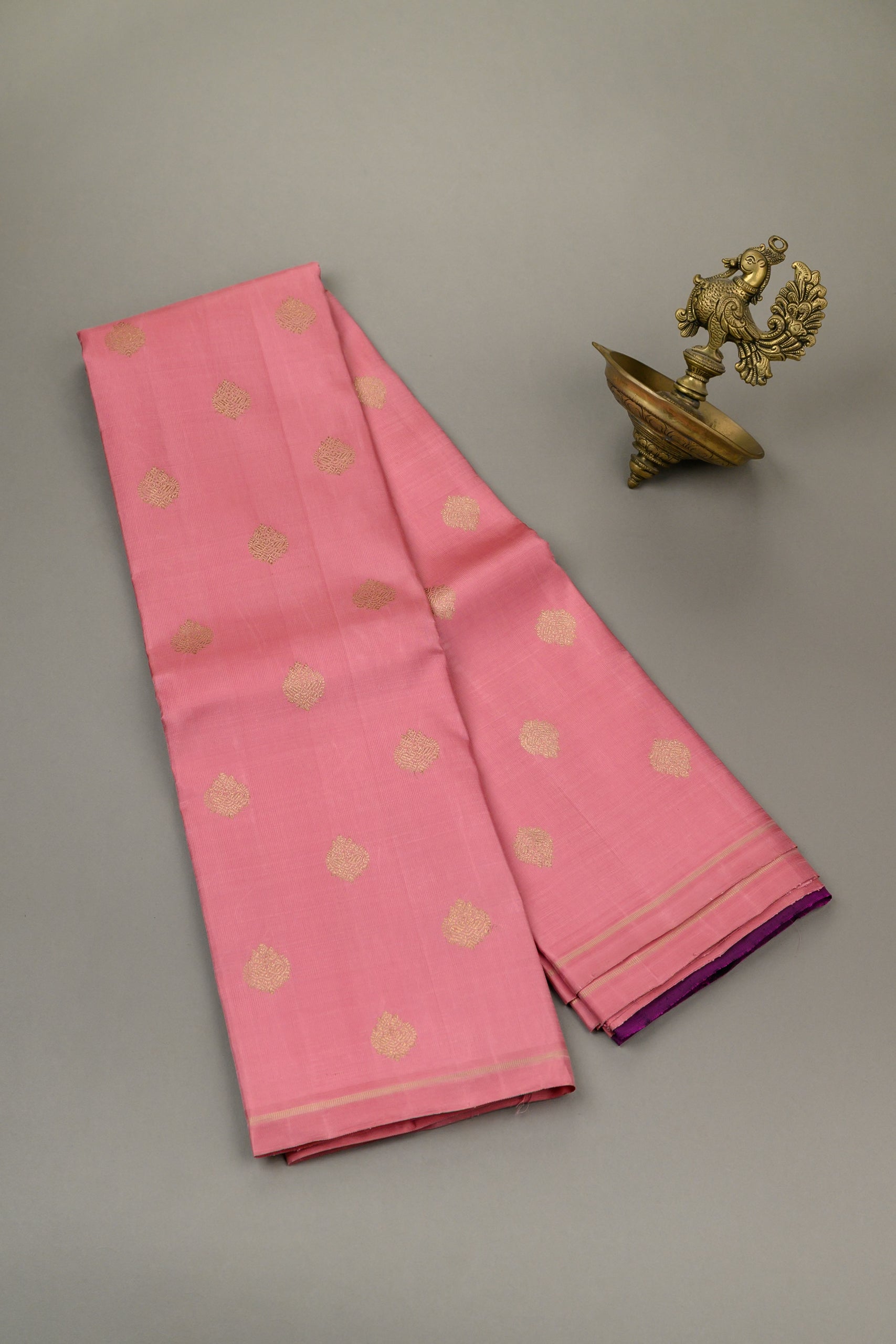 Borderless Onion Pink Saree