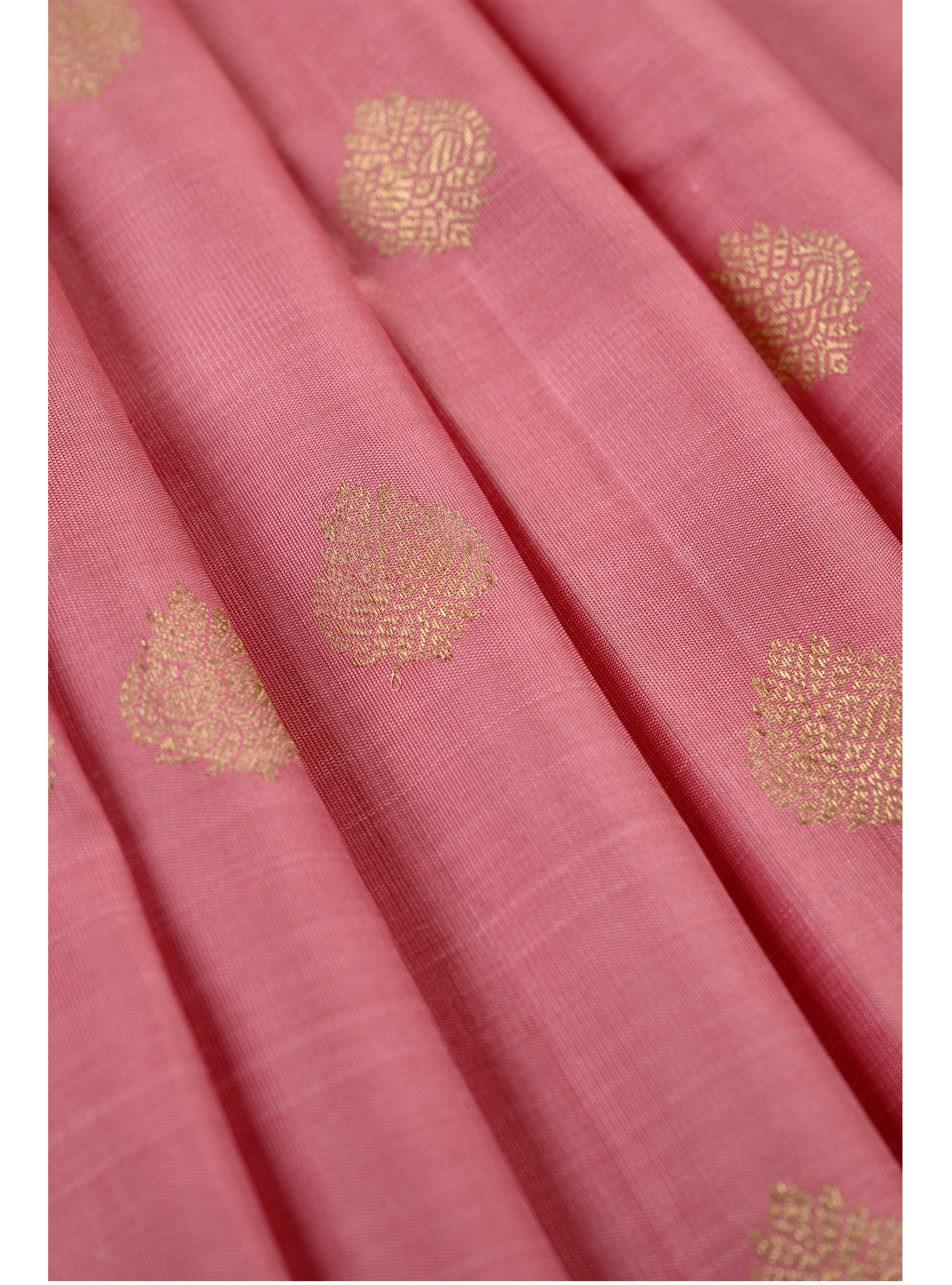 Borderless Onion Pink Saree