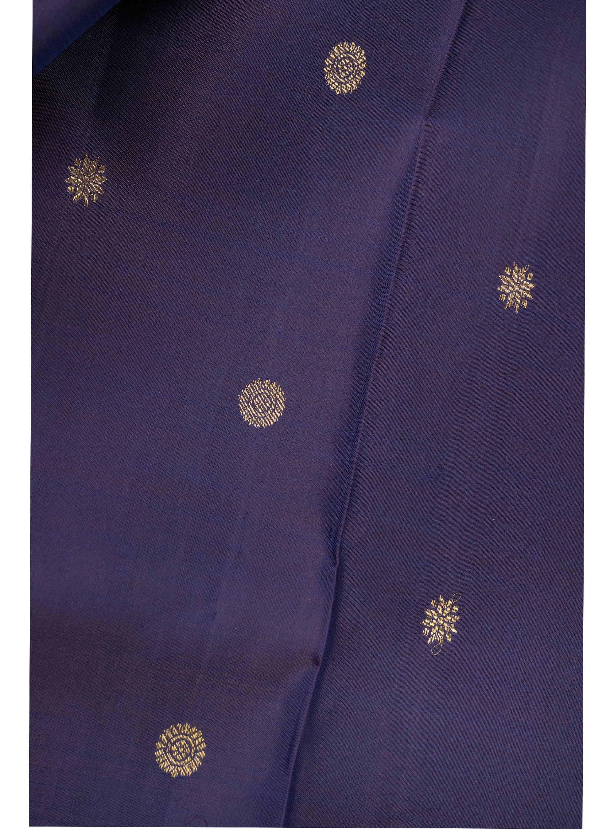 Deep purple korvai with pastel pink border