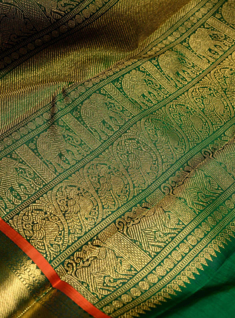 Leaf Green Korvai Kanjivaram