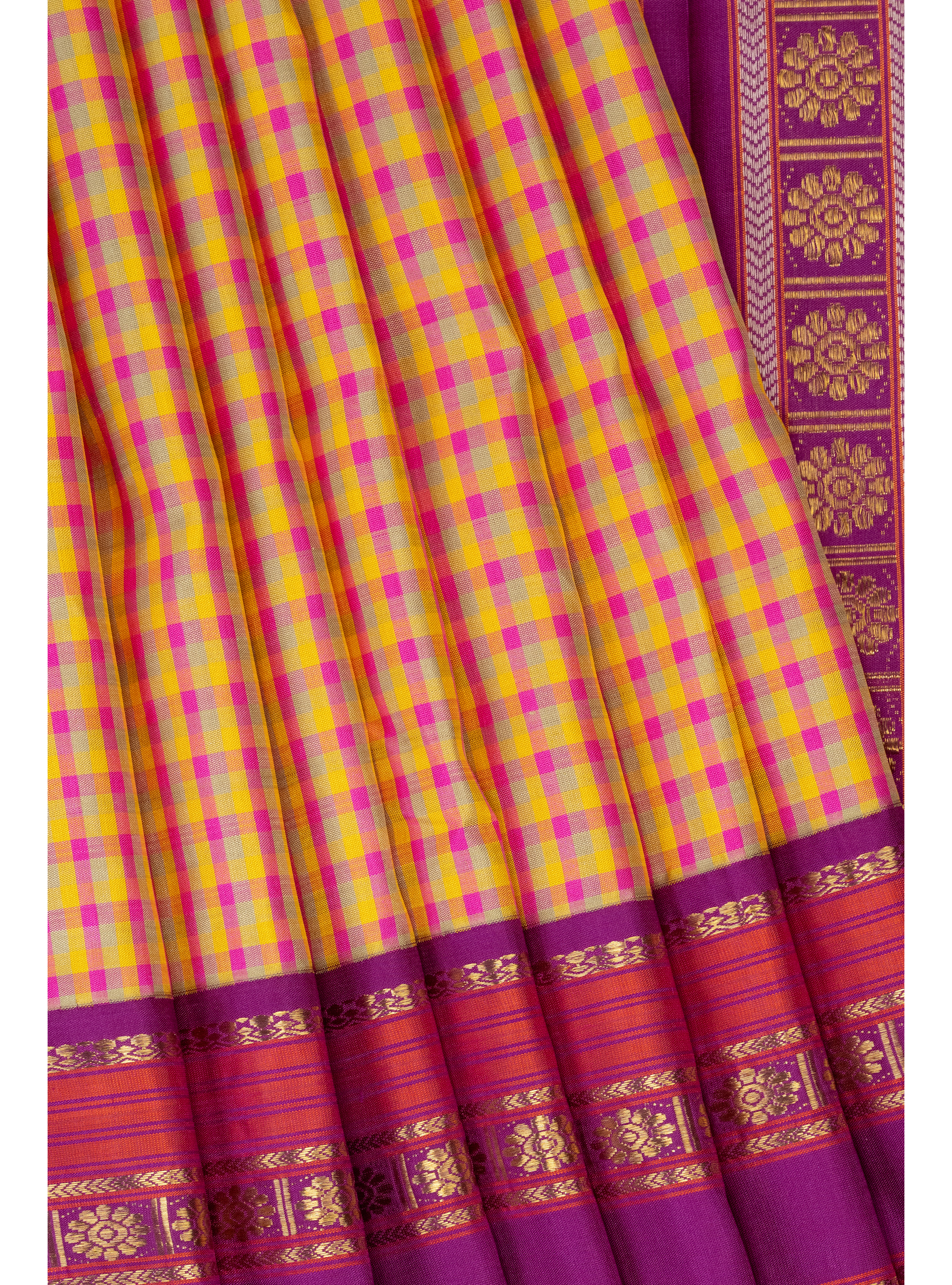 Master Weaver Special Adai weave Palum Pazhavum Korvai with Vadamalli Border