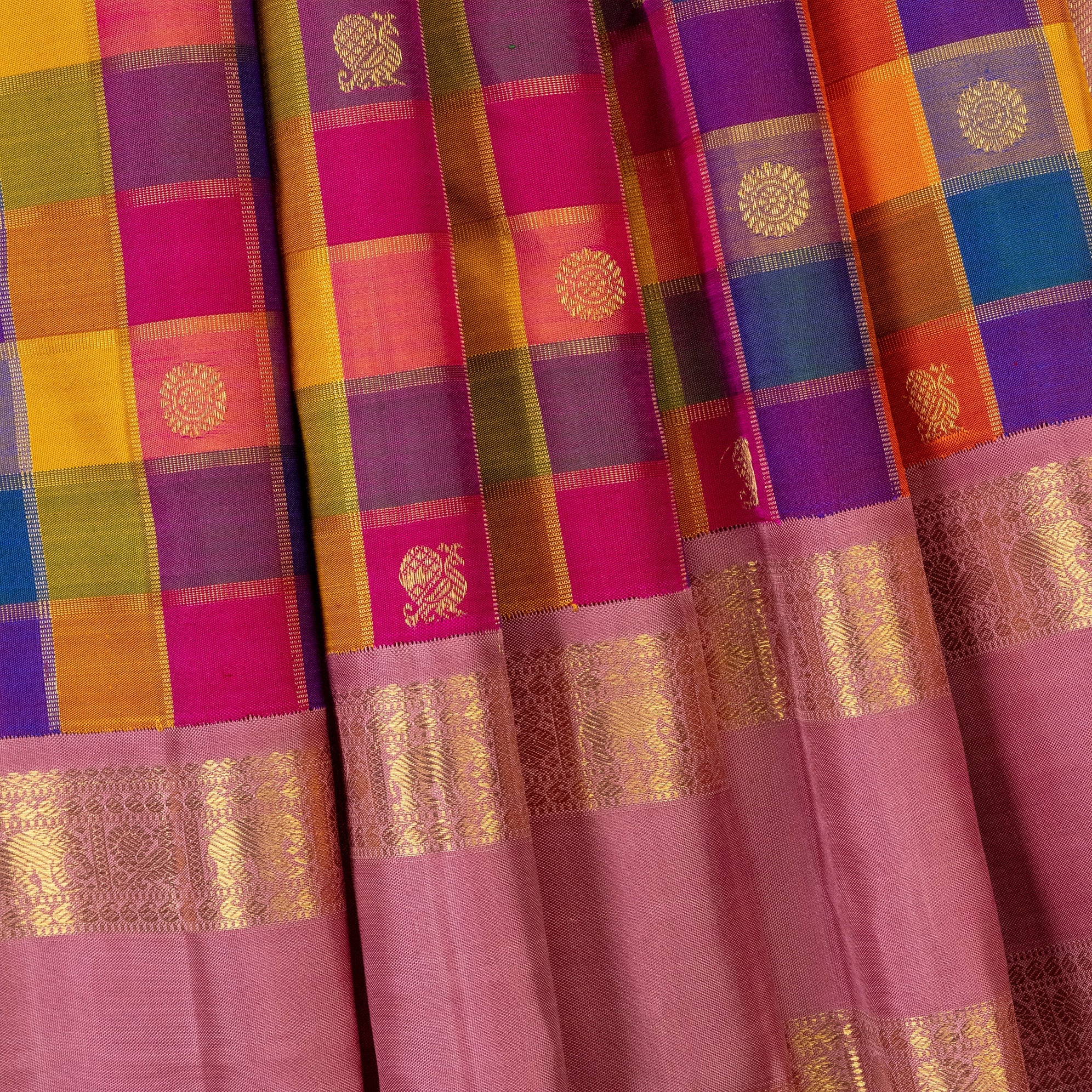 Kattam / Checks Kanjivaram