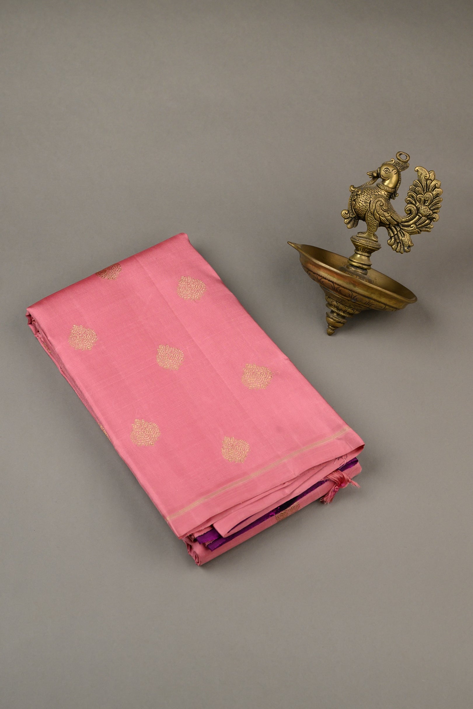Borderless Onion Pink Saree