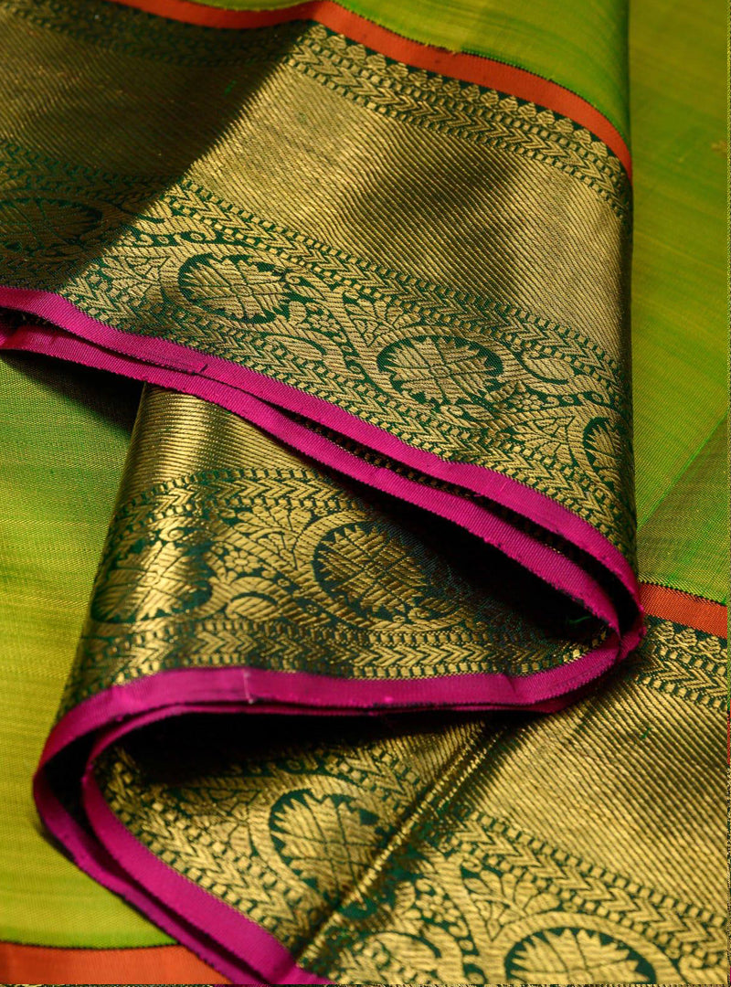 Leaf Green Korvai Kanjivaram