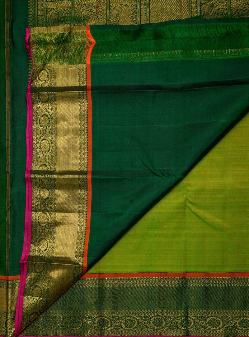 Leaf Green Korvai Kanjivaram