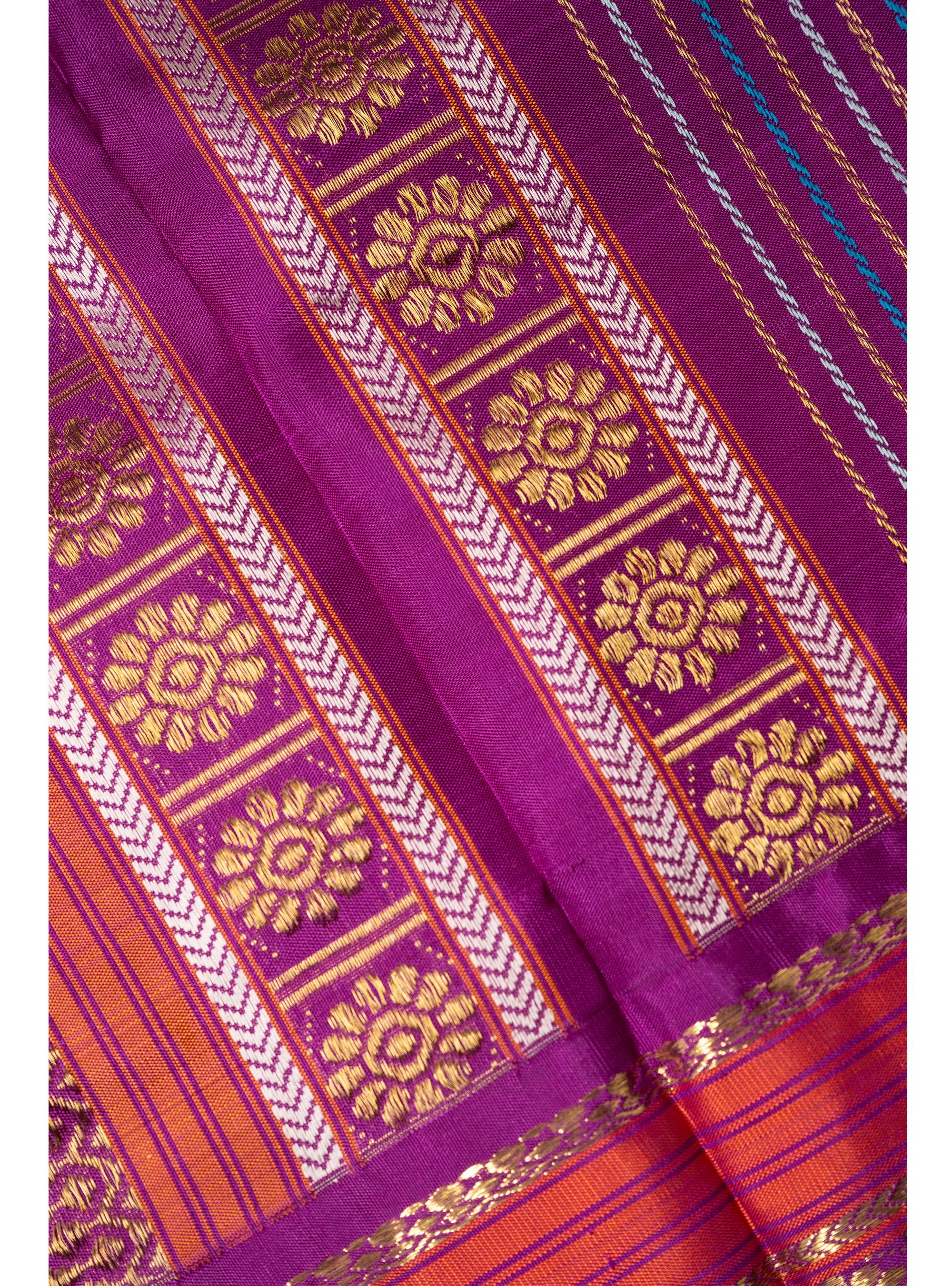 Master Weaver Special Adai weave Palum Pazhavum Korvai with Vadamalli Border