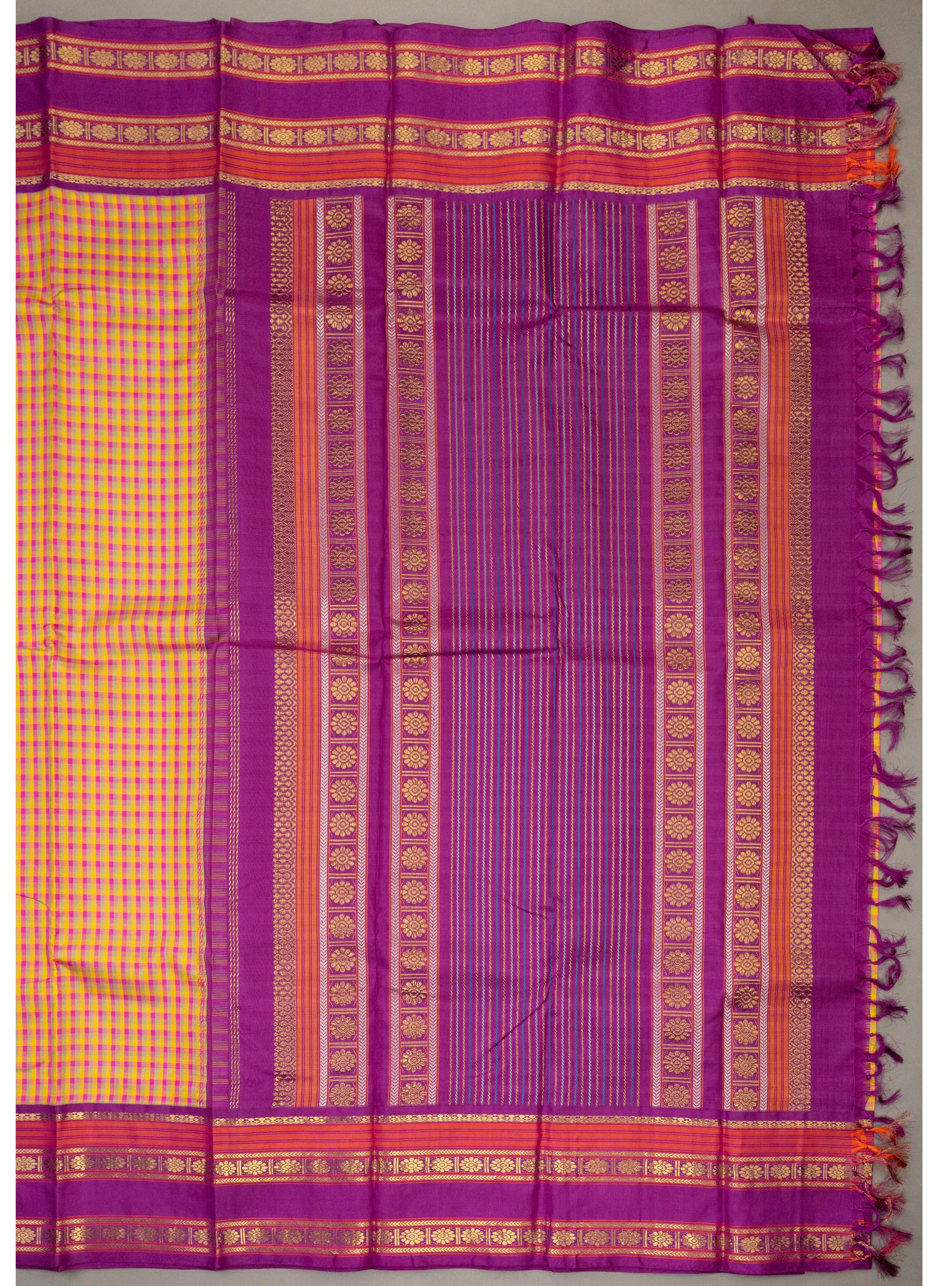 Master Weaver Special Adai weave Palum Pazhavum Korvai with Vadamalli Border