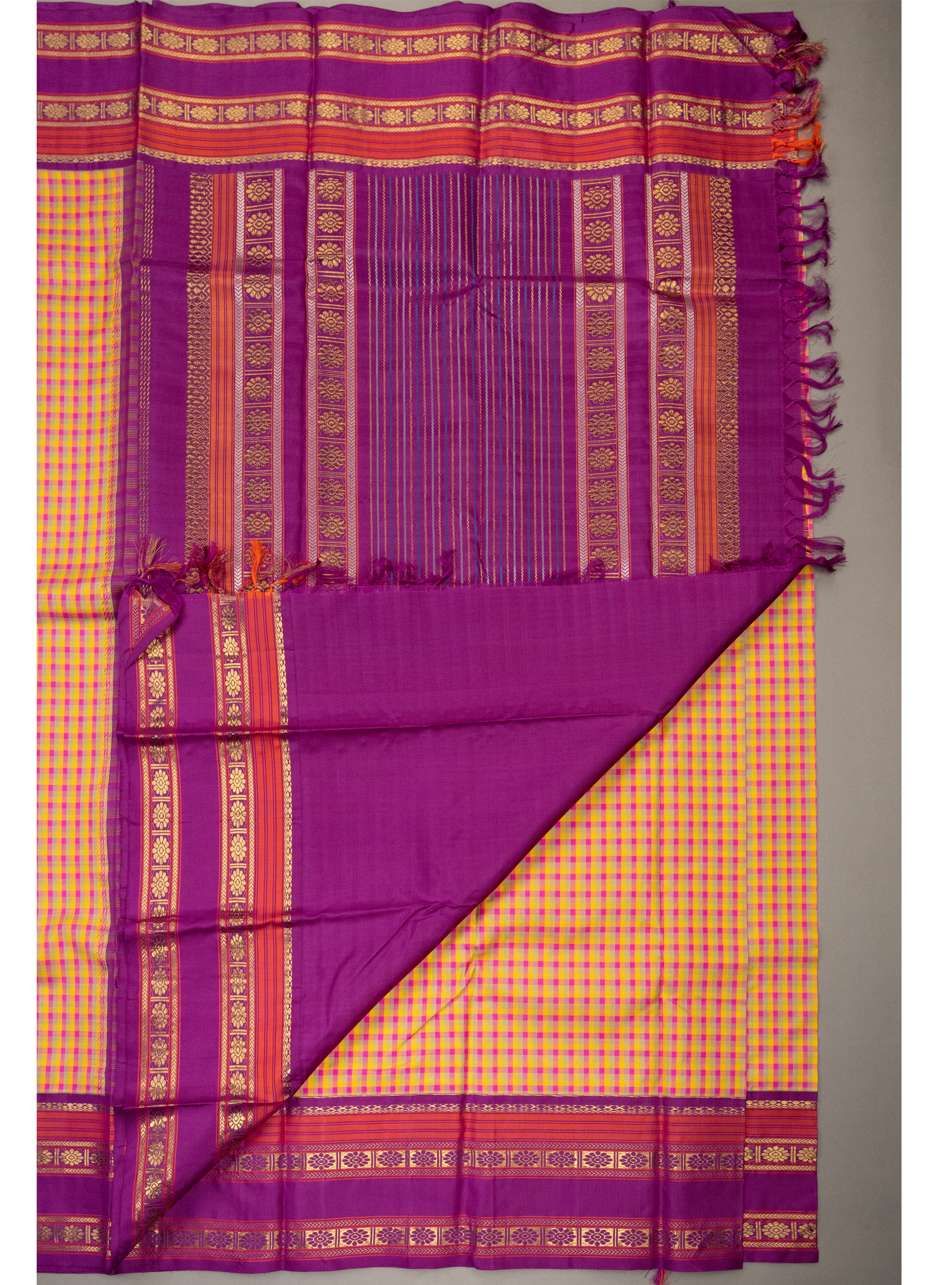 Master Weaver Special Adai weave Palum Pazhavum Korvai with Vadamalli Border