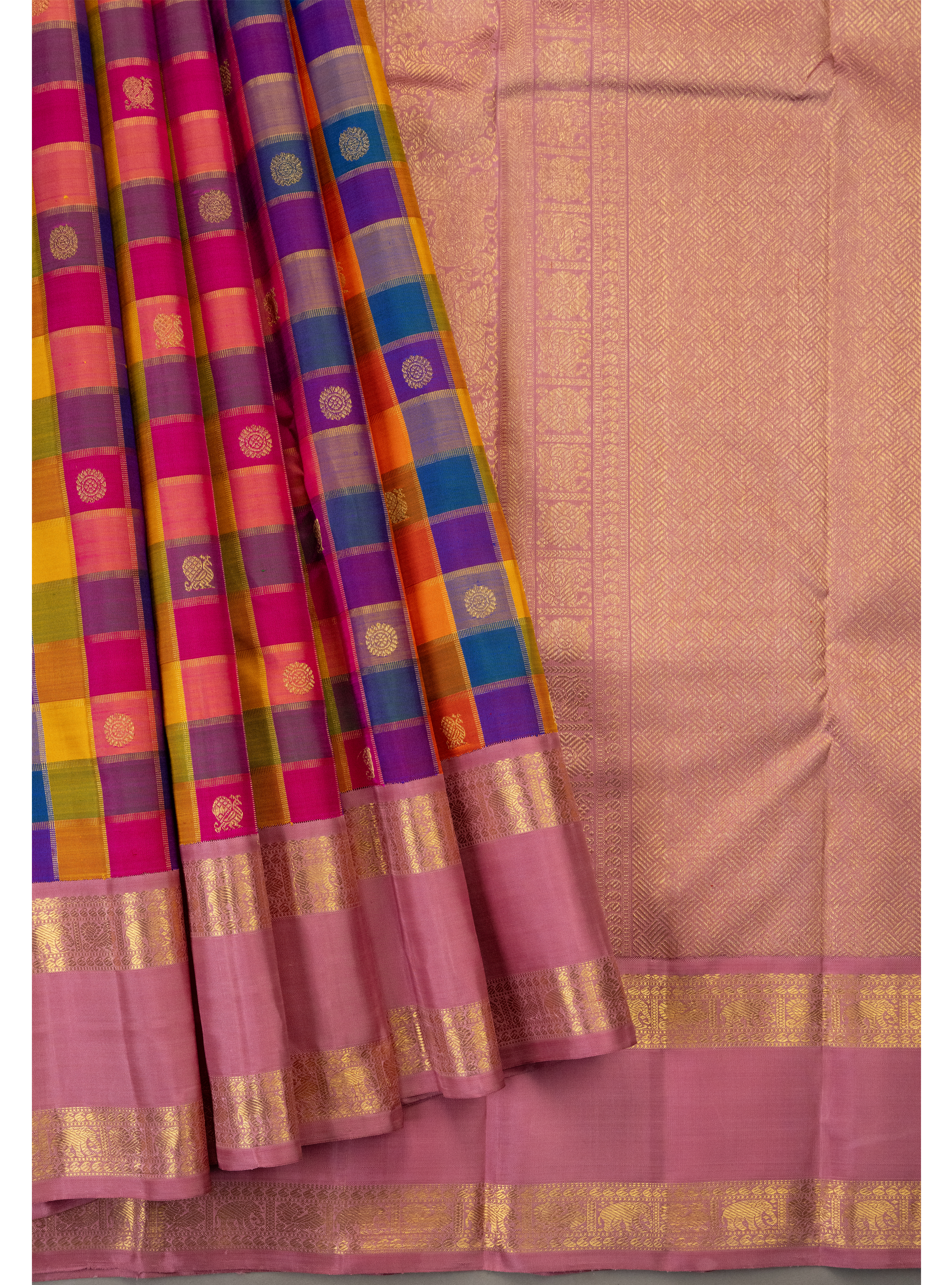 Paalum pazhavum with rettapettu korvai onion color border